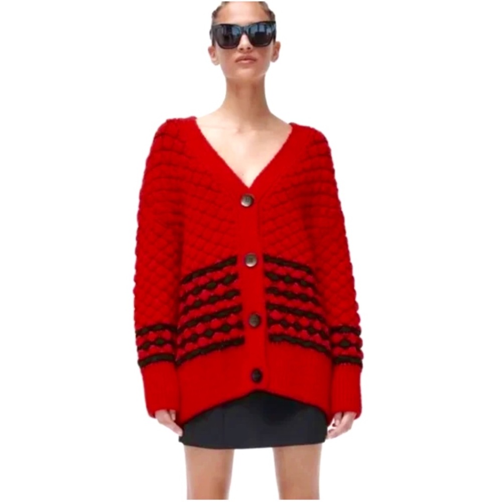 ZARA Oversized Knit Cardigan NWT